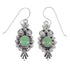Southwestern Turquoise And Silver Hook Dangle Earrings RX54637